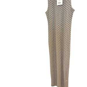 De Rococo M NWT completely sheer maxi Tan Sleeveless Dress